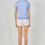 Collared Short Sleeve Sweater