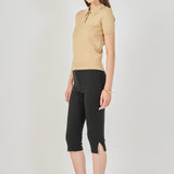 Collared Short Sleeve Sweater