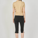 Collared Short Sleeve Sweater