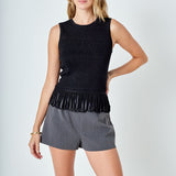 Lurex Knit Loop Top