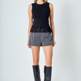 Lurex Knit Loop Top