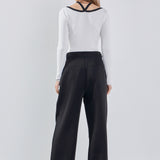 Knit Cutout Halter Top