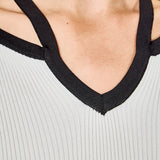 Knit Cutout Halter Top