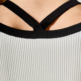 Knit Cutout Halter Top