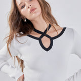 Knit Cutout Halter Top