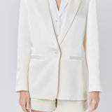 Satin Relaxed Blazer