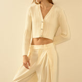 Sequins Crop Cardigan