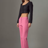 Tweed Buttoned Top