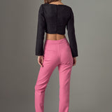 Tweed Buttoned Top