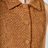 Tweed Collared Mini Dress