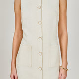 Tweed Collared Mini Dress