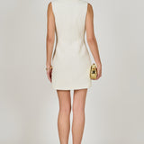 Tweed Collared Mini Dress