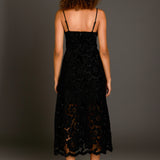Velvet Lace Midi Dress