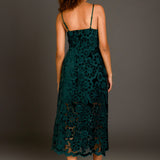 Velvet Lace Midi Dress
