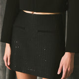 Sequins Combo Mini Skort