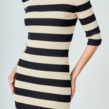 Striped Knit Mini Dress