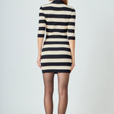 Striped Knit Mini Dress