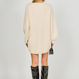 Chunky Rib Oversized Mini Dress