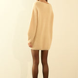 Chunky Rib Oversized Mini Dress