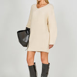 Chunky Rib Oversized Mini Dress