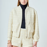 Tweed Bomber Jacket