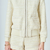 Tweed Bomber Jacket