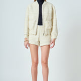 Tweed Bomber Jacket
