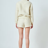 Tweed Bomber Jacket
