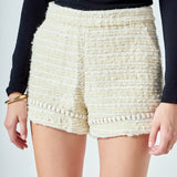 Tweed High-Waisted Shorts