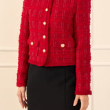 Tweed Buttoned Blazer