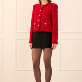 Tweed Buttoned Blazer