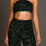 Sequins Strapless Bandeau