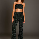 Sequins Wide Leg Pants