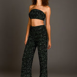 Sequins Wide Leg Pants