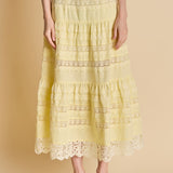 Laced Midi Skirt