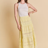 Laced Midi Skirt