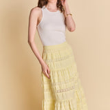 Laced Midi Skirt