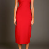 Strapless Bow Midi Dress