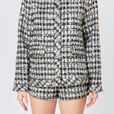 Sequins Check Jacket