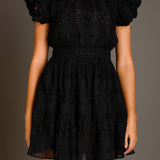 Chiffon Belted Mini Dress