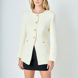 Tweed Buttoned Vest