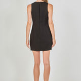 Velvet Bow Mini Dress