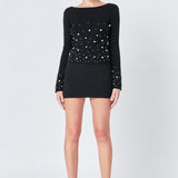 Pearl Embellished Sweater