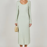 Lurex Sweater Midi Dress