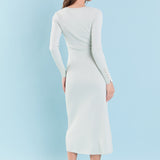 Lurex Sweater Midi Dress