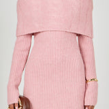 Off Shoulder Sweater Mini Dress