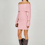 Off Shoulder Sweater Mini Dress – Endless Rose Off Shoulder Sweater Mini Dress – Endless Rose