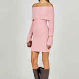 Off Shoulder Sweater Mini Dress