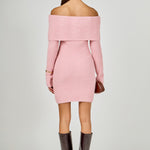 endless rose mini sweater dress Endless Rose Long-Sleeve Fringe Sweater Mini Dress