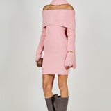 Off Shoulder Sweater Mini Dress